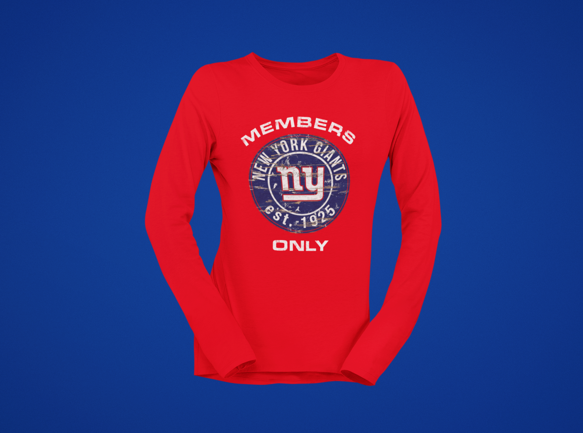 Members Only Football Long Sleeved T-Shirt (Unisex