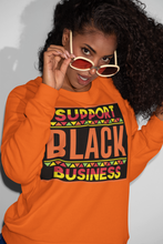 Load image into Gallery viewer, SUPPORT BLACK BUSINESS SWEATSHIRT &quot;NO HOOD&quot;